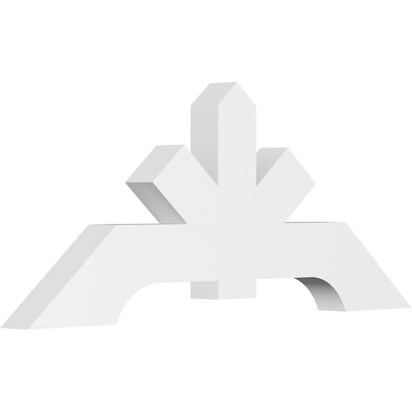 Ekena Millwork Vanguard Architectural Grade PVC Gable Bracket, 60"W x 25"H x 4"D x 6"F, 10/12 Pitch GBP060X25X0406VAN00 - main